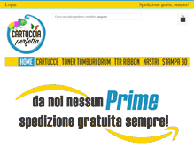 Tablet Screenshot of cartucciaperfetta.it